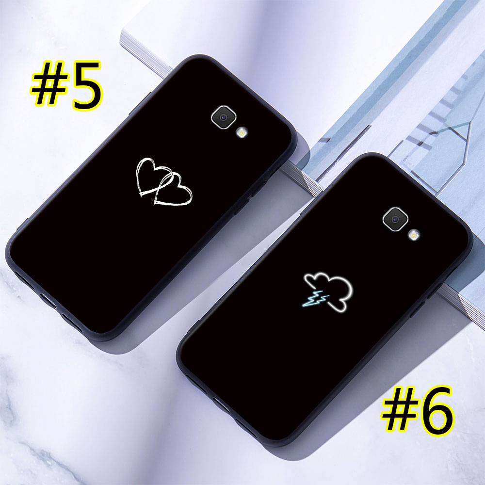 Ốp điện thoại mềm màu đen in họa tiết cho Samsung Galaxy J2 Prime / J5 Prime / J7 Prime