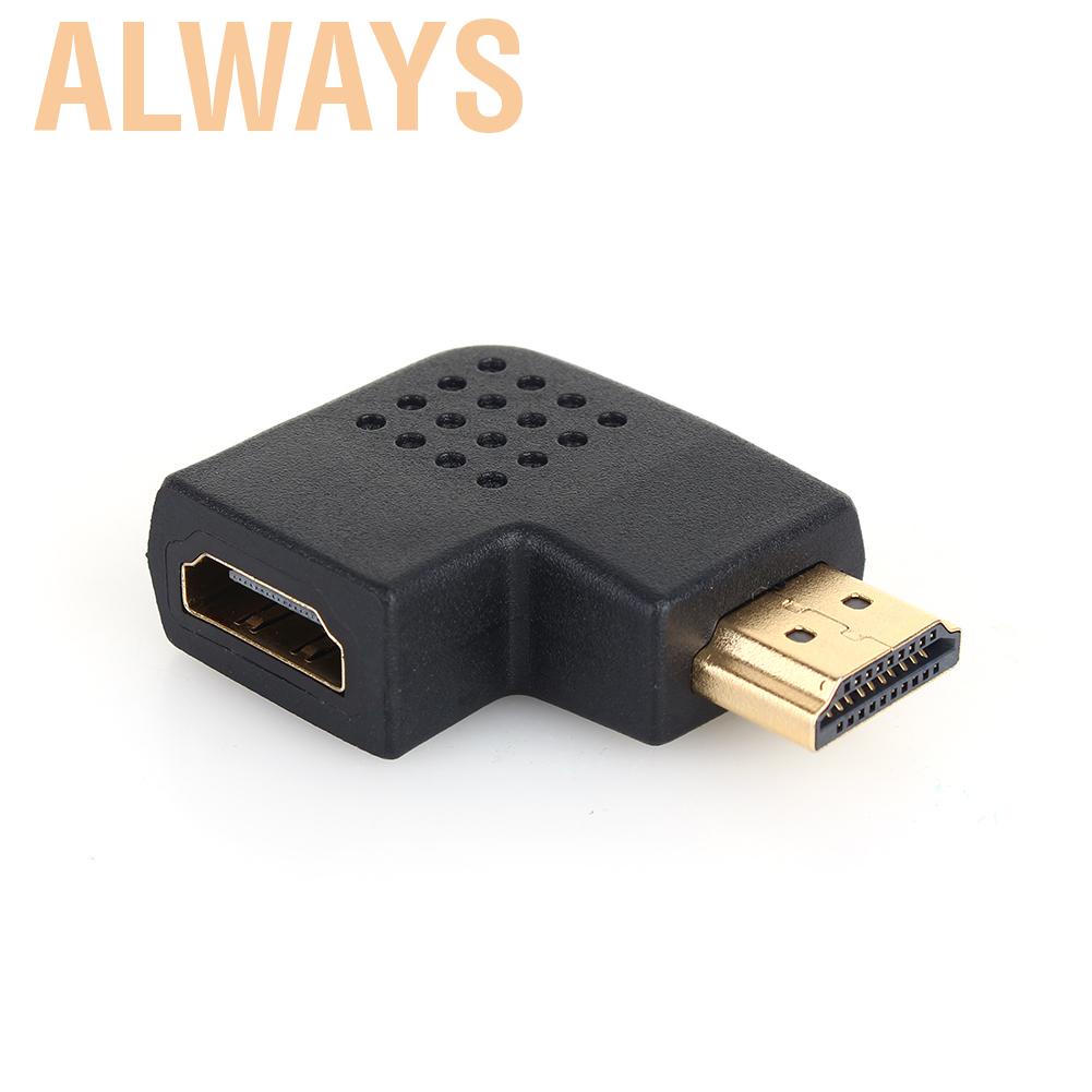 Đầu chuyển tiếp tạo góc 90 độ từ HDMI cổng cắm sang giắc