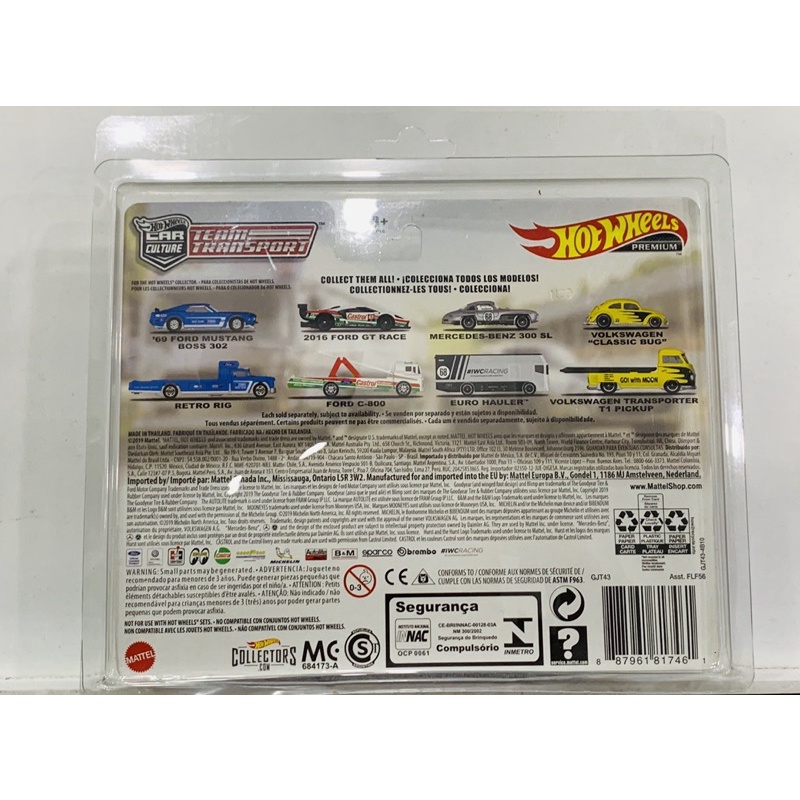 Hobby Store xe mô hình Hot Wheels Team Transport Mercedes Benz 300SL Euro Hauler
