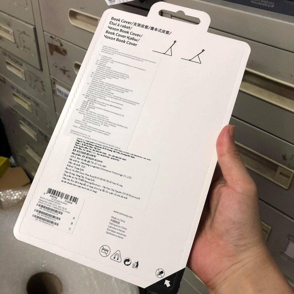 Bao Da Samsung Galaxy Tab A7 Lite T220 T225 Book Cover EF-BT220P JEGWW Chính Hãng Full Box