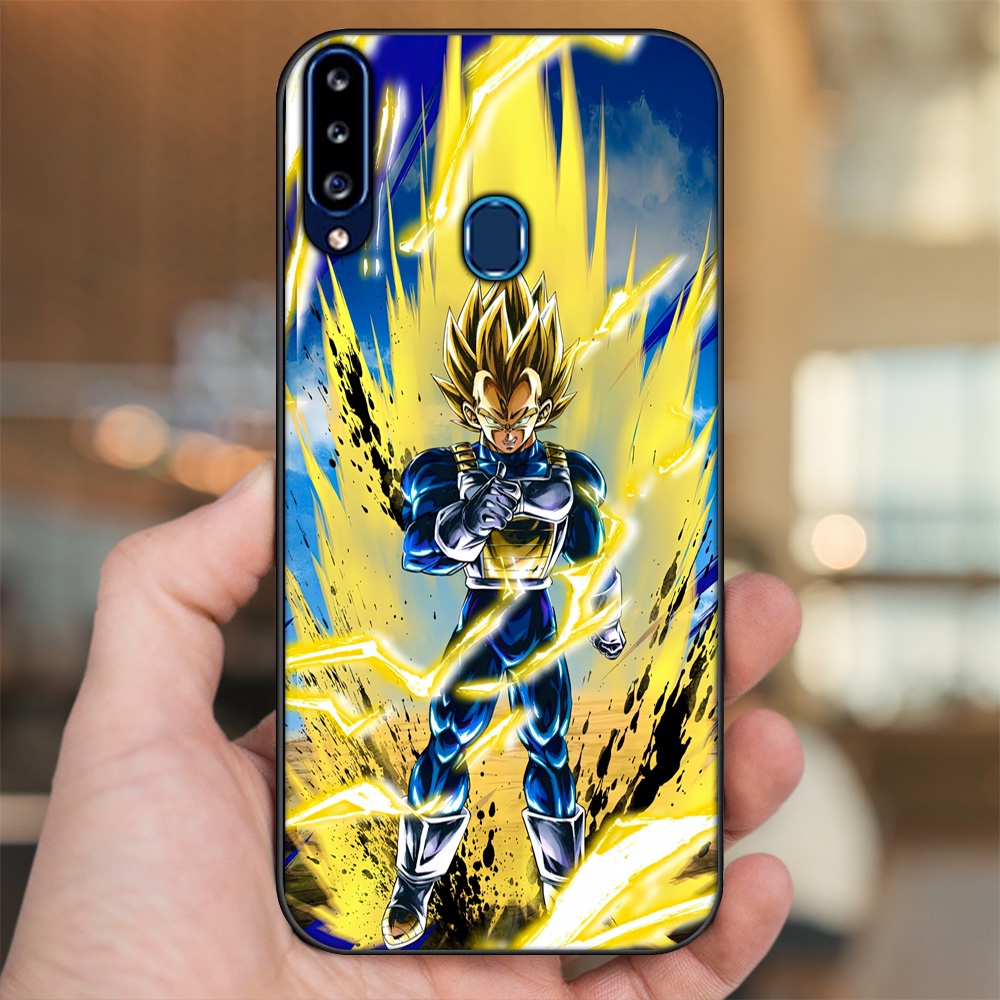 Ốp lưng Samsung A20S viền đen in hình Vegeta Dragon Ball