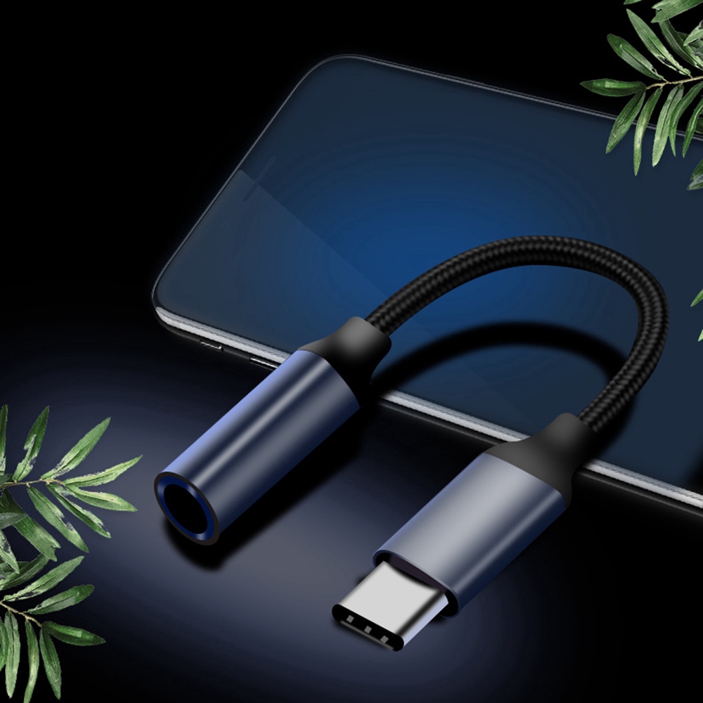 Dây cáp chuyển đổi USB loại C sang jack tai nghe 3.5mm cho HuaWei XiaoMi