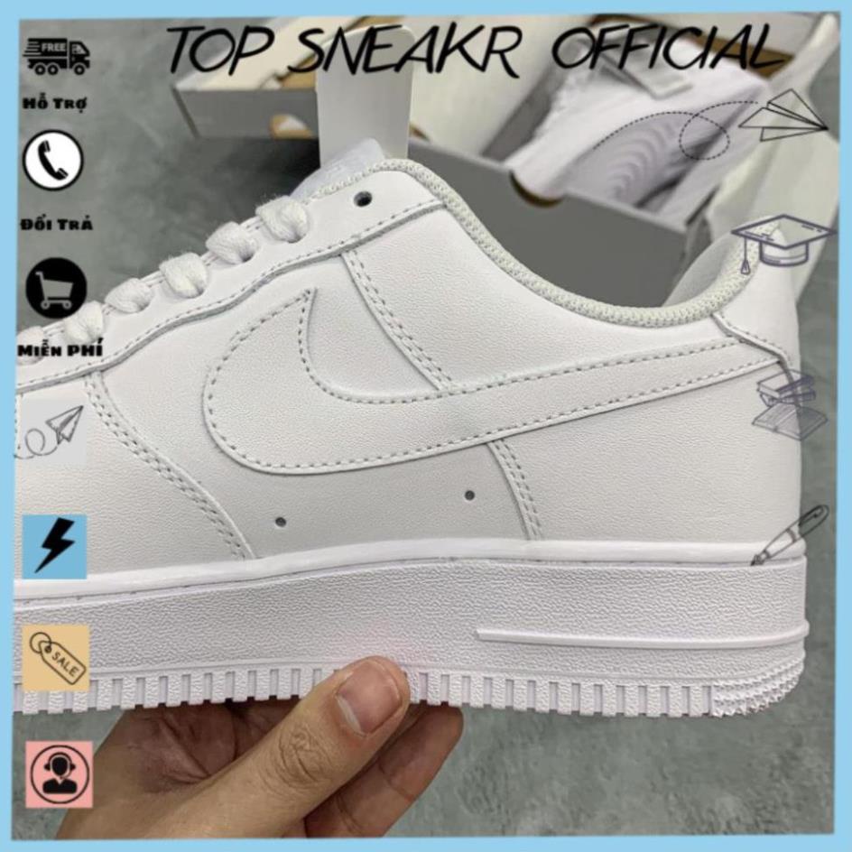 🎀 Giày_Nike Trắng , Giày_Nike Air Force 1 Trắng Cao Cấp Full Size Nam Nữ Hot Trend