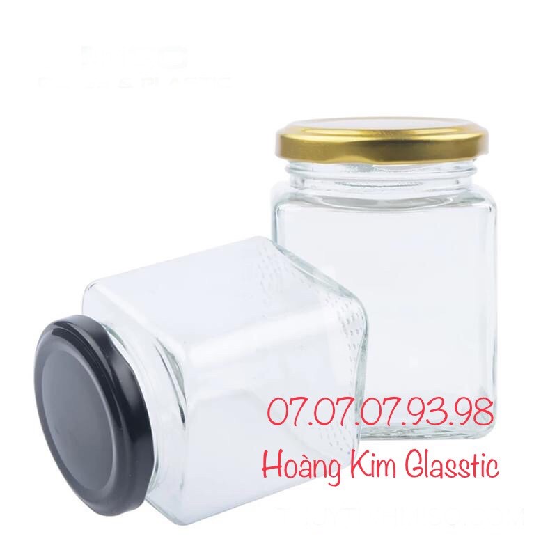 HỦ THUỶ TINH VUÔNG NẮP THIẾC- HỦ GIA VỊ THỰC PHẨM