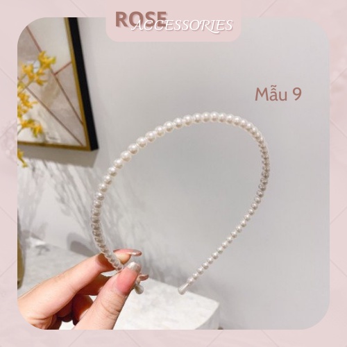 Bờm tóc ngọc trai nhân tạo phong cách Hàn Quốc Rose.Accessories mã B01