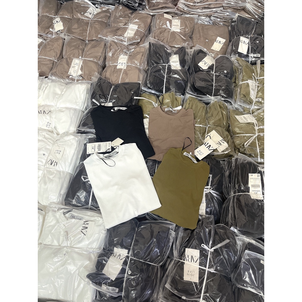 APN255 - ÁO TĂM ZR DÀI TAY CỔ TRÒN 4 MÀU CHO NỮ