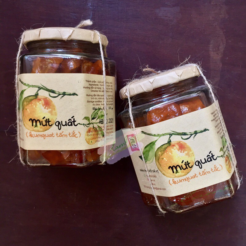 Mứt quất 300gr - Mứt trái cây theo mùa - Dẻo - Thơm - Ngọt ngào - Kumquat Jam