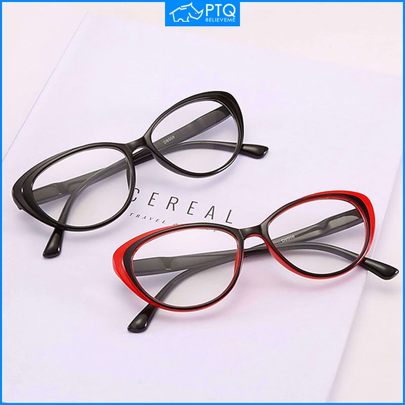 Kính Đọc Sách Mắt Mèo PTQ Cho Unisex + 100, + 150, + 200, + 250, + 300, + 350, + 400
