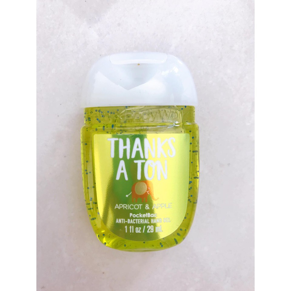 Gel rửa tay khô Bath & Body Works Hand Sanitizer PocketBac Cleansing Gel Thanks a Ton 29ml (Mỹ) | BigBuy360 - bigbuy360.vn