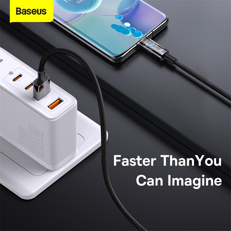 Dây Cáp Sạc Nhanh Baseus 100W USB Type C Cho Huawei P40 Pro Mate 30 100W Samsung S21 ultra S20