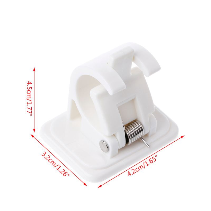Móc Treo / Kẹp Cố Định Thanh Treo Rèm Cửa Gắn Tường Tiện Dụng Cho Gia Đình