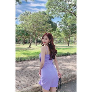 Đầm 2 dây nơ to - MSA787