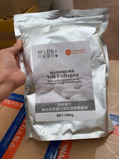 1KG Bột Mặt nạ dưỡng ẩm bằng lụa tơ tằm Mặt nạ làm trắng dưỡng ẩm Mặt nạ Silk collagen