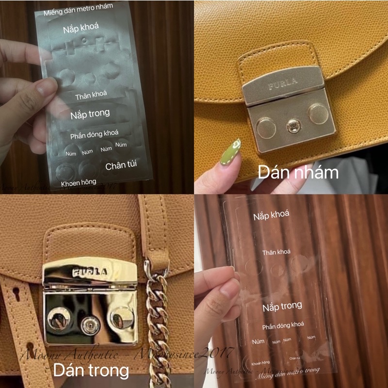 Miếng dán khoá túi Furla