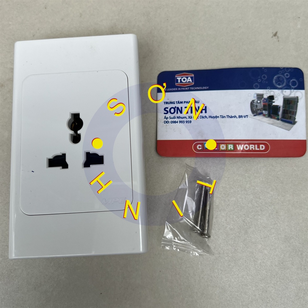 Ổ cắm Âm Tường đôi đơn đa năng 3 chấu 1 2 lỗ MPE A20UES2N A20UESM2N A20US2MN A20USMXN A20USMXXN A20USMN