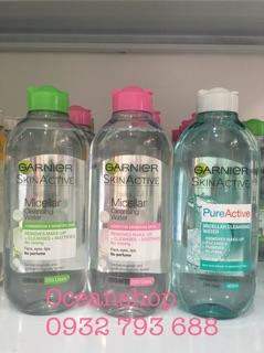 Nước tẩy trang Garnier 400ml (Hàng mua tại Anh,Bill mua tại Anh ảnh bên cạnh)
