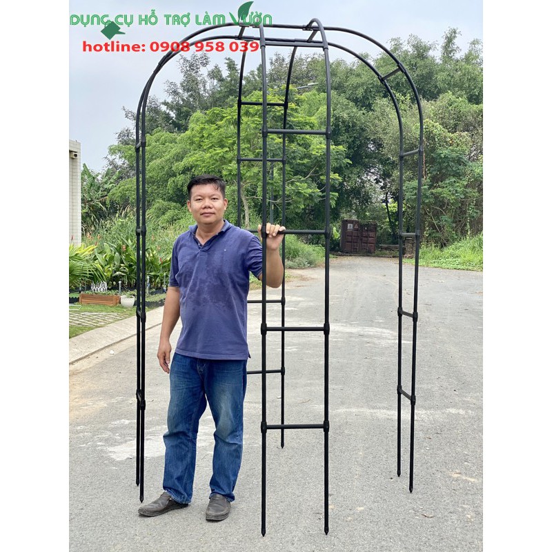 Cổng cho hoa hồng leo của Nhật kích thước cao 200cm rộng 150cm sản phẩm chất lượng dùng từ 5 năm