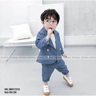 SET VEST XANH CHO BÉ TRAI - SB017