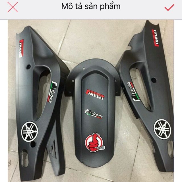 ỐP GẮP EXCITER 150 - ĐEN NHÁM