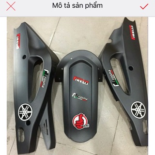 ỐP GẮP EXCITER 150 - ĐEN NHÁM