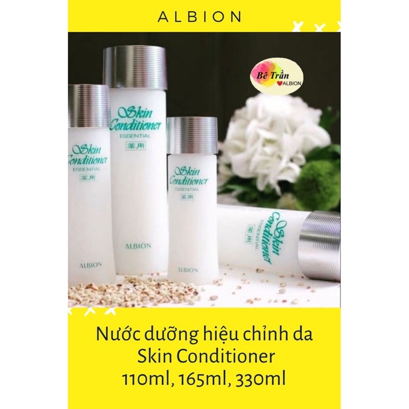 Toner nước thần dưỡng trắng và khoẻ da mịn mượt tức thì Albion skin conditioner