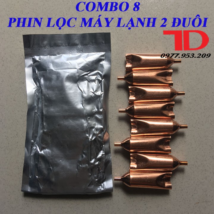 Combo 8 Phin Lọc Máy Lạnh 2 Đuôi