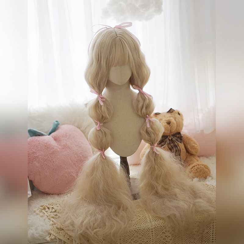 Tóc giả wig lolita Ochanomizu 120cm gợn sóng cổ tích 5 màu