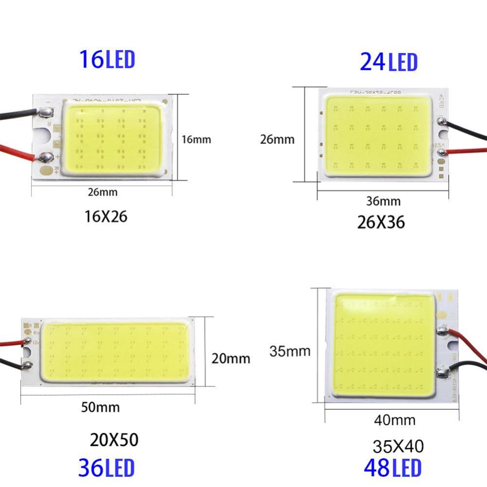 Đèn Led Đọc Sách 12V 24SMD COB T10 T4V3 Chuyên Dụng Cho Xe Hơi
