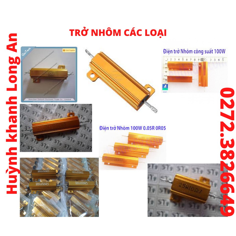 Điện trở công suất Nhôm 100W 2R 10R 12R