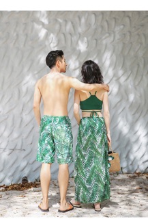 Set đồ bơi đôi hình lá cọ