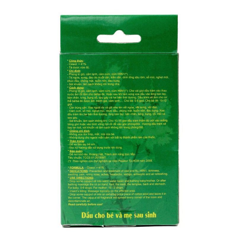 Tinh Dầu Tràm Huế BABYMUM 22ml An Toàn Cho Bé Và Mẹ Sau Sinh. Nguyên Chất, sổ mũi, cảm lạnh, muỗi đốt.
