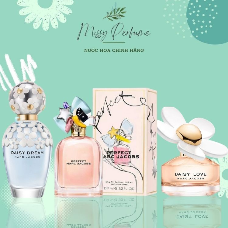 Nước Hoa Nữ Daisy Dream, Daisy Love, Marc Jacobs Perfect 100ml, Nước hoa nữ hương ngọt ngào