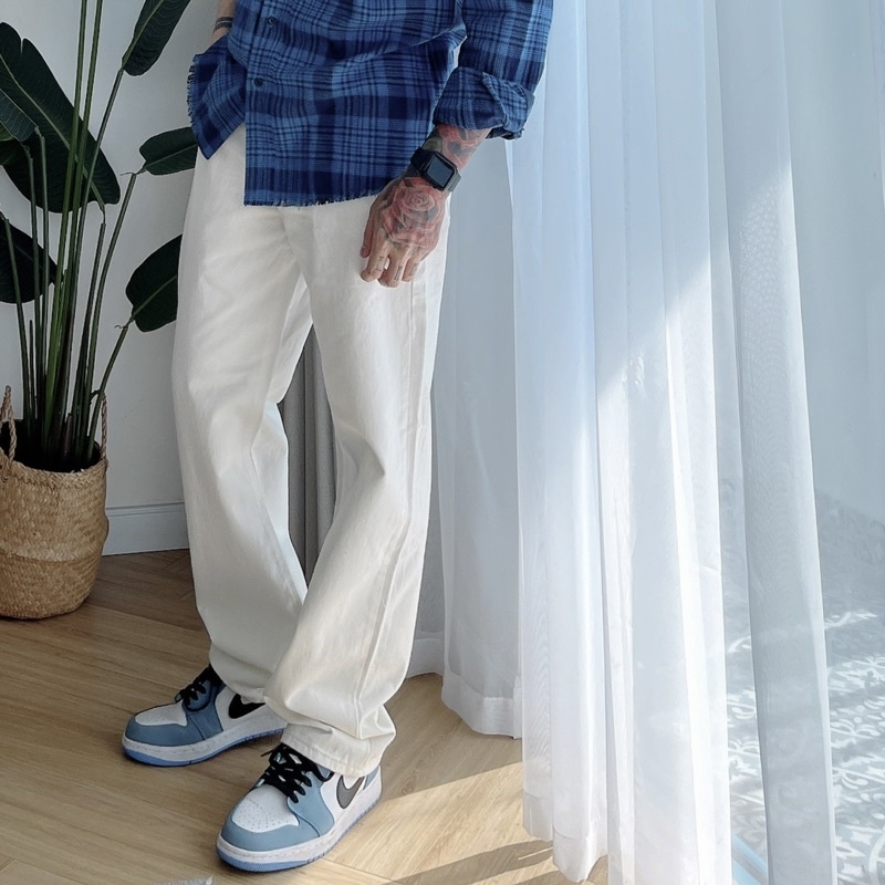 QUẦN TRẮNG ỐNG SUÔNG RỘNG - WIDE PANTS'S KN