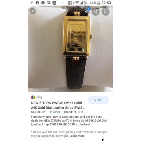 Đồng hồ nữ Zituza 24K Gold 999.9 2hand