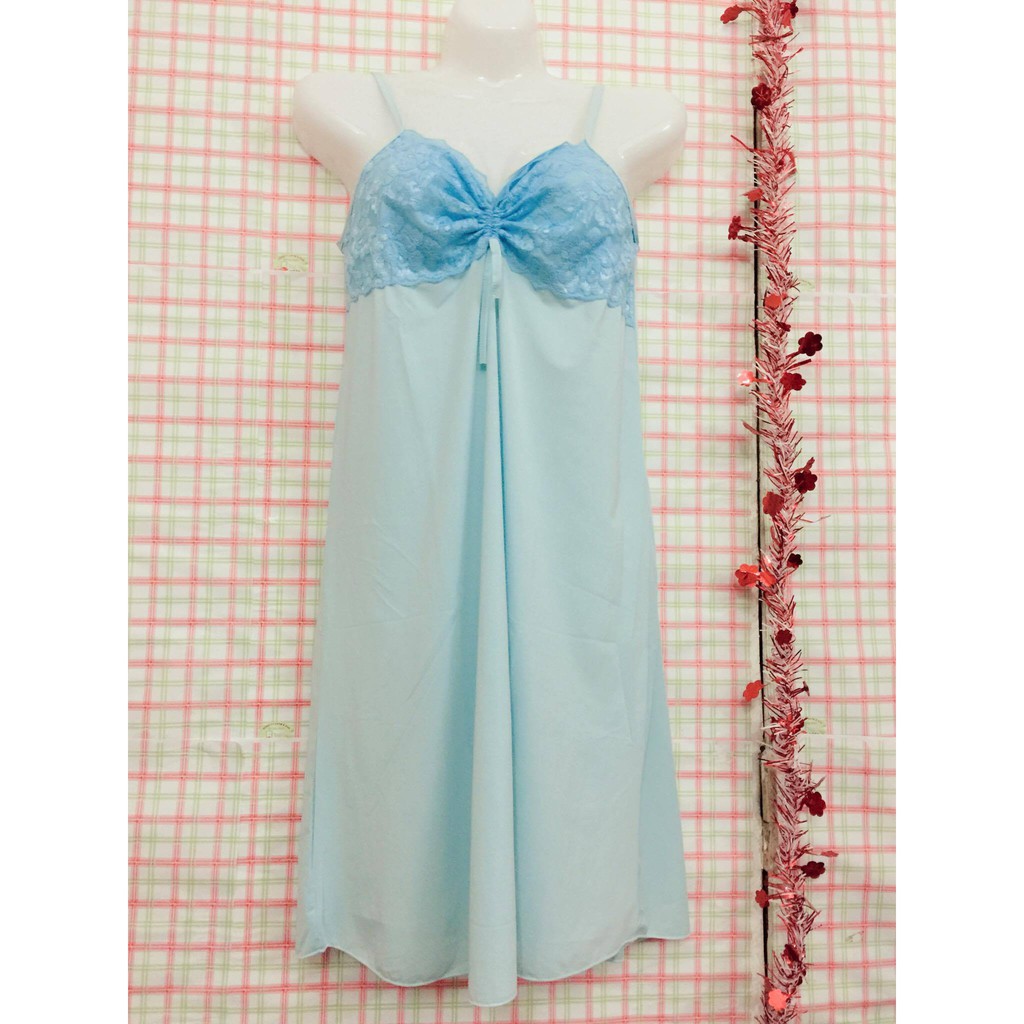 Váy ngủ 2 dây thun lạnh phối ren sexy (hồng, đỏ, đen, tím, xanh) | BigBuy360 - bigbuy360.vn