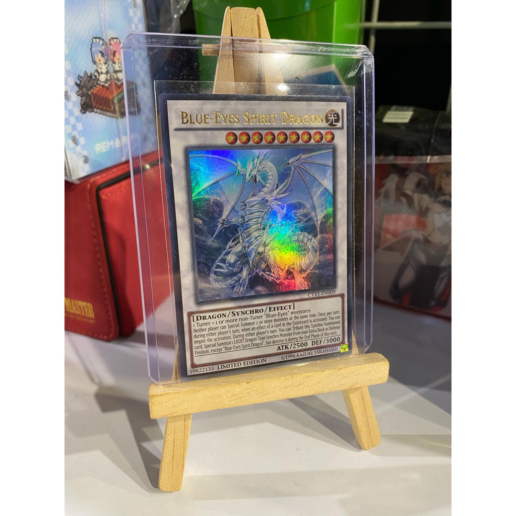 Lá bài thẻ bài Yugioh Blue Eyes Spirit Dragon – Ultra Rare - Tặng bọc bài nhựa bảo quản