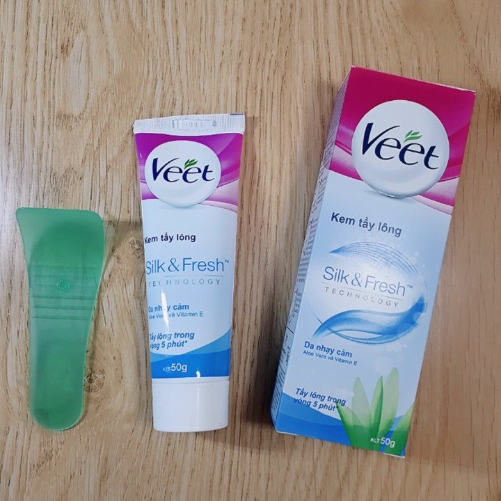 Kem tẩy lông Veet Hair Removal Cream SILK & FRESH 50ml hàng công ty