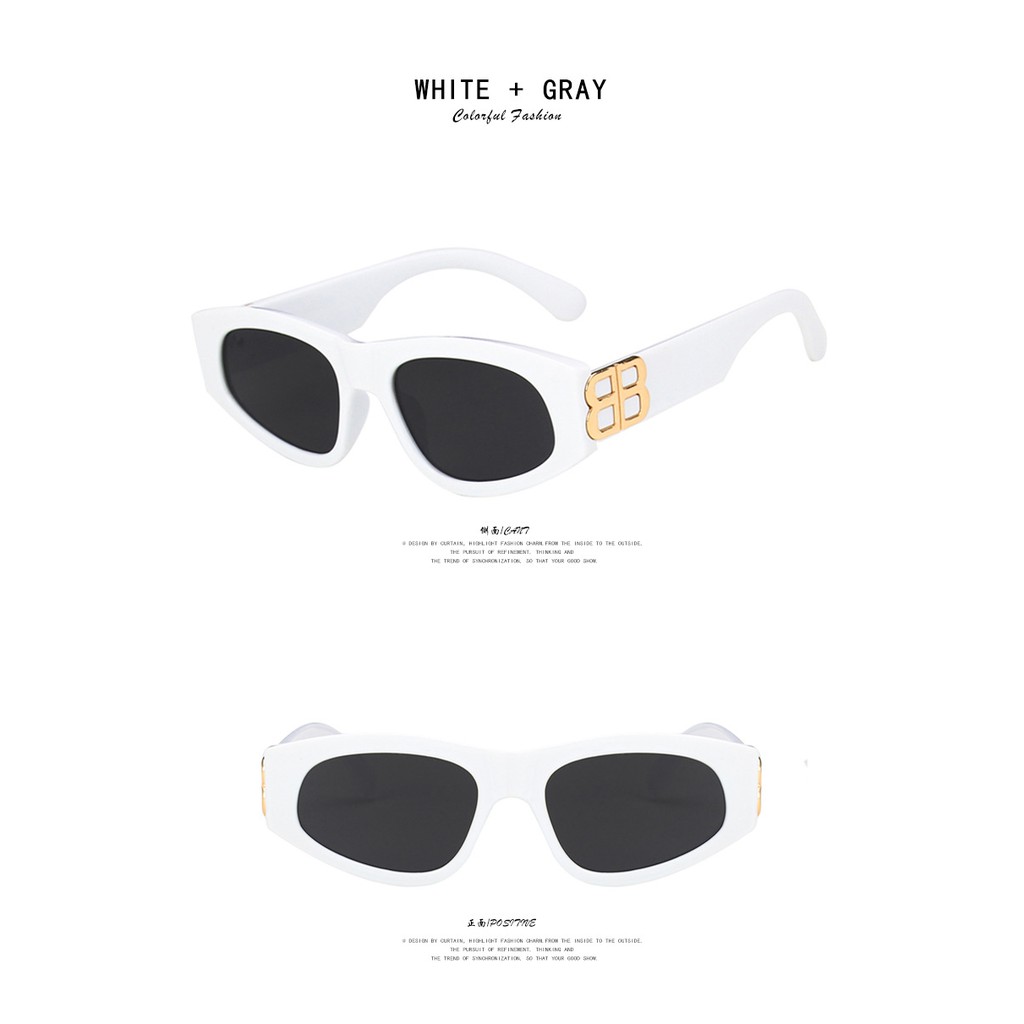 Kính râm mắt mèo phong cách hip hop retro dành cho nam nữ | BigBuy360 - bigbuy360.vn