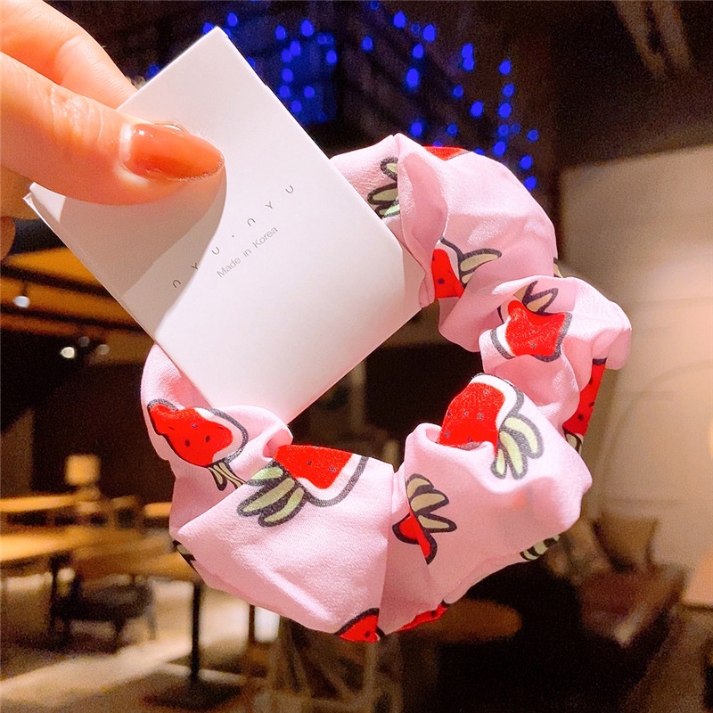 Dây Cột Tóc Scrunchies Trái Cây Cực Xinh Cho Mẹ Và Bé Mihoshop