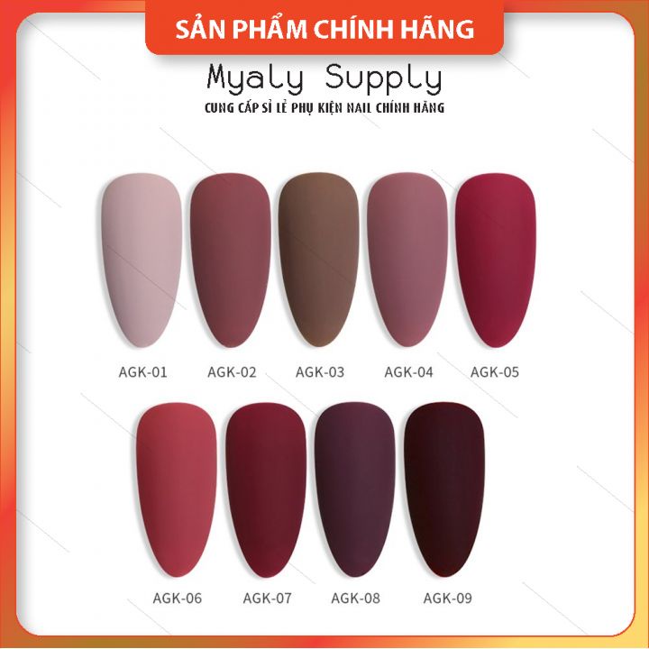 Set Sơn AS Chai Đỏ Nắp Nhọn 9 Chai Cao Cấp AGK SP000333