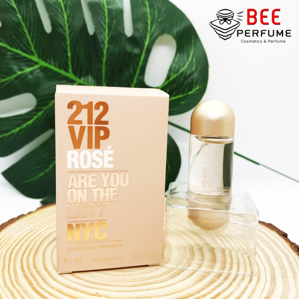 Nước hoa nữ Carolina Herrera 212 Vip Rose mini 5ML chính hãng [AUTH]