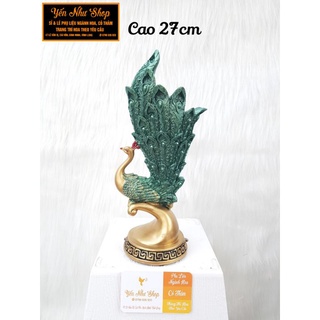 Bình hình con Công chuyên cắm lông công