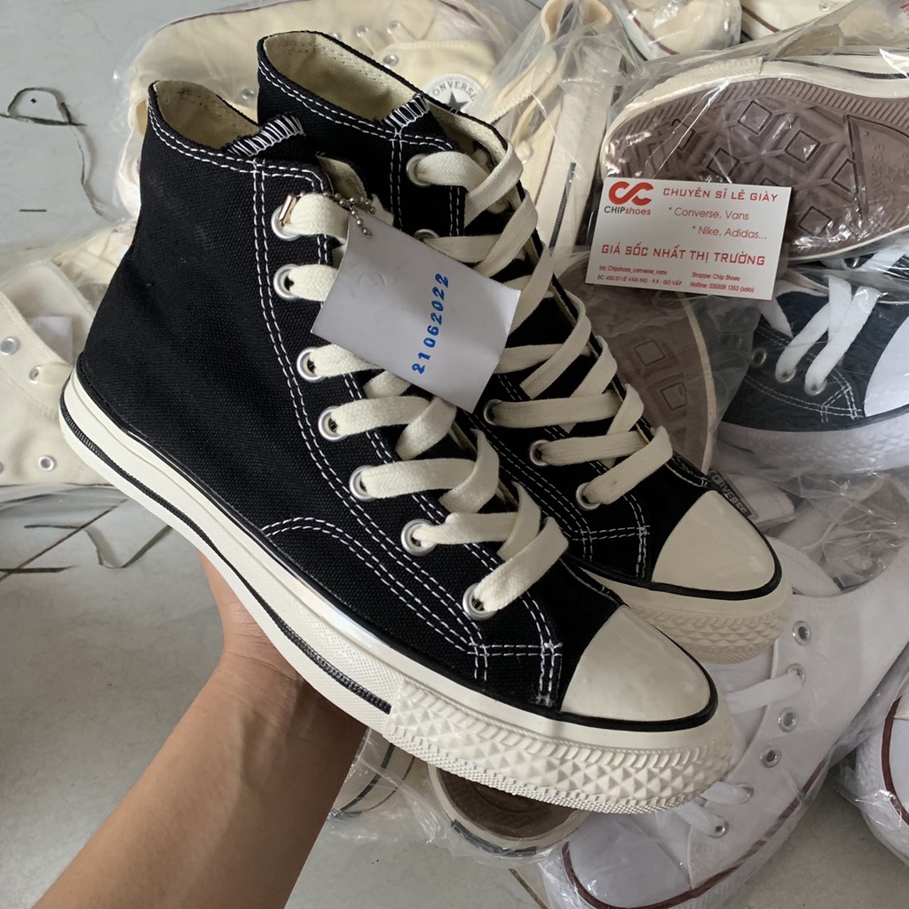 Giày Nam Nữ ⚡Giày Converse CV 1970s⚡ Cổ Thấp Đen Mũi Bóng Học Sinh Giá Rẻ