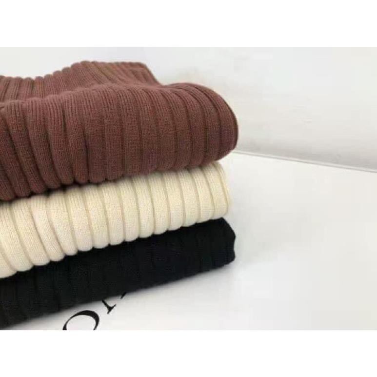 Váy len nữ dáng dài suông đầm len cổ lọ màu đen be nâu basic phom rộng hàng Quảng Châu cao cấp Style Hàn Quốc | BigBuy360 - bigbuy360.vn