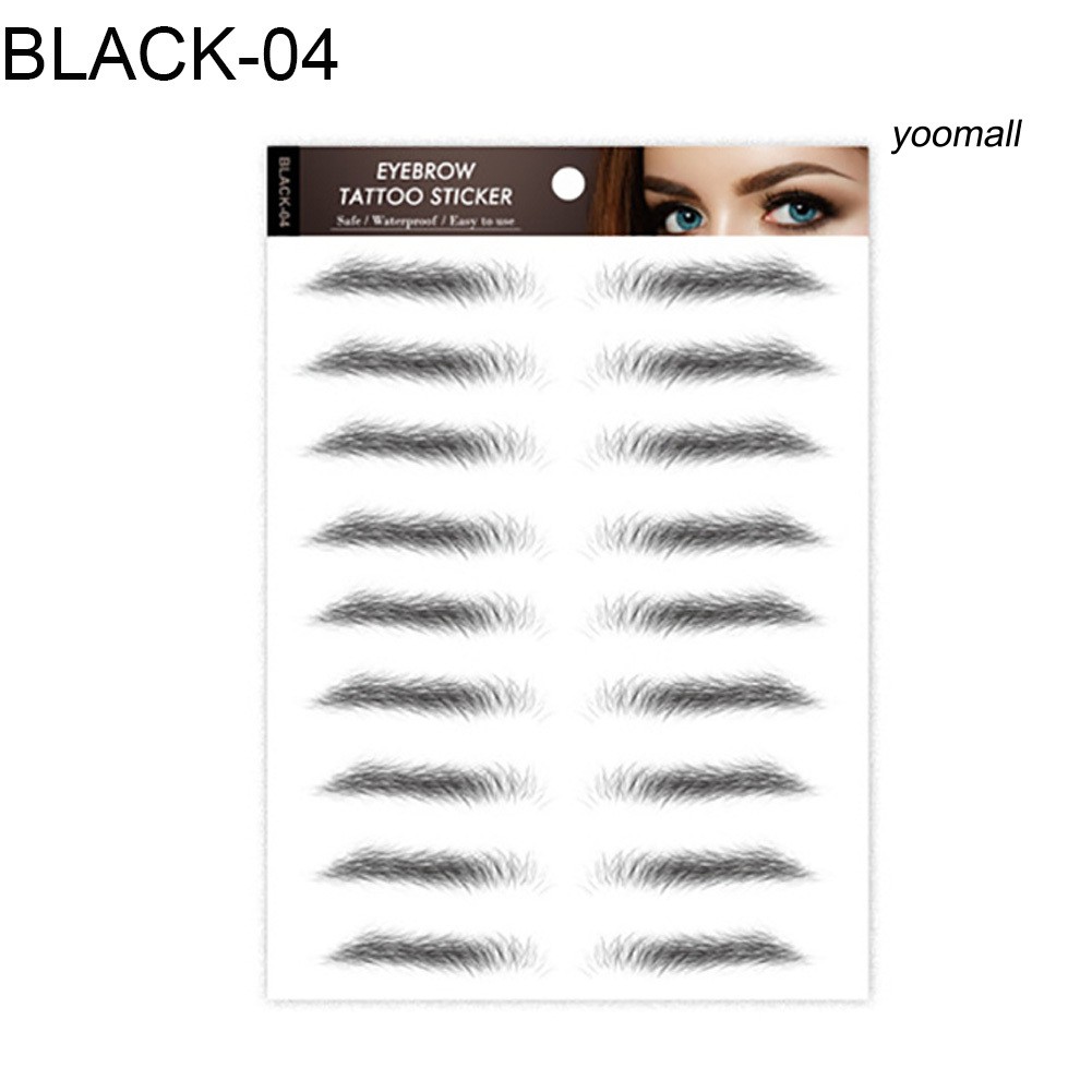 [Hàng mới về] Nhãn dán lông mày chuyển nước 6D tự nhiên chống nước lâu dài