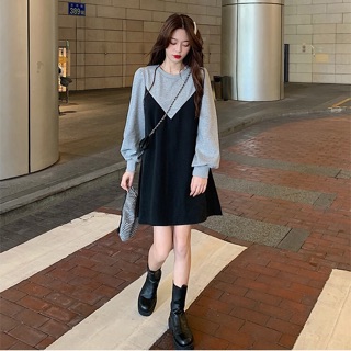 [ORDER] Váy basic dáng suông tay bồng ulzzang