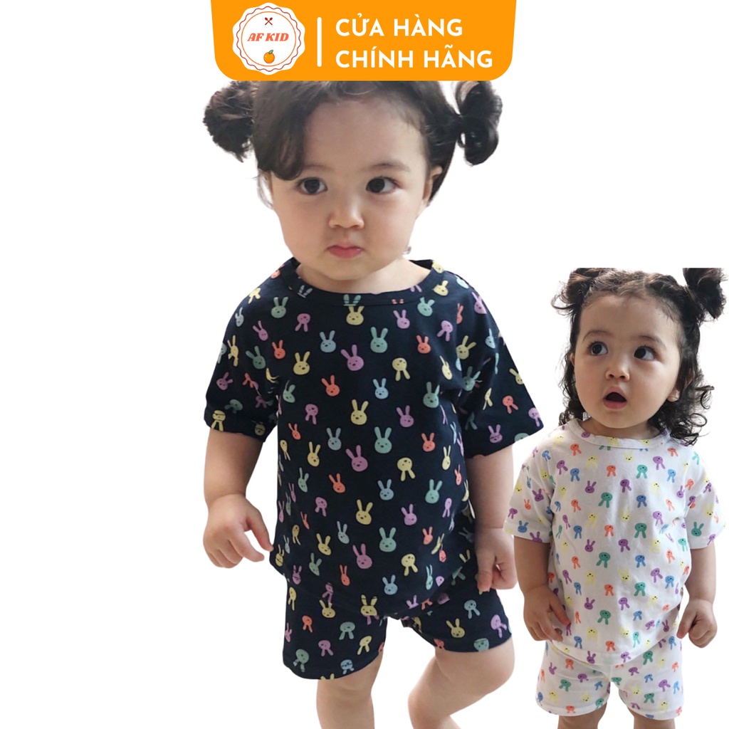 Bộ Quần Áo Trẻ Em Cộc Tay AF KID THỎ 7 MÀU cho bé trai bé gái, Chất thun lạnh cao cấp siêu mềm siêu mát