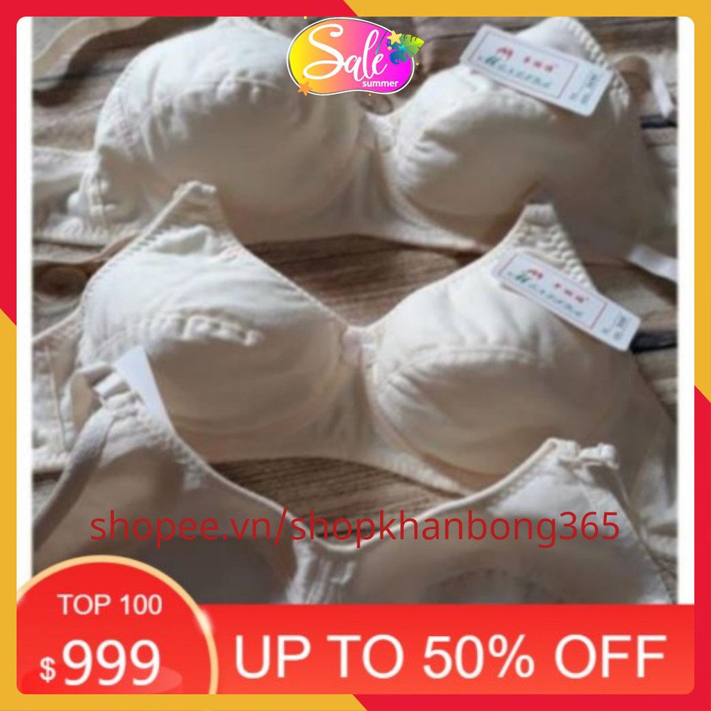 (AMB) áo ngực nữ mỏng không mút không gọng chất cotton mềm mát quả nhỏ dây nhỏ thoái mái mặc nhà tập thể thao (AMB)