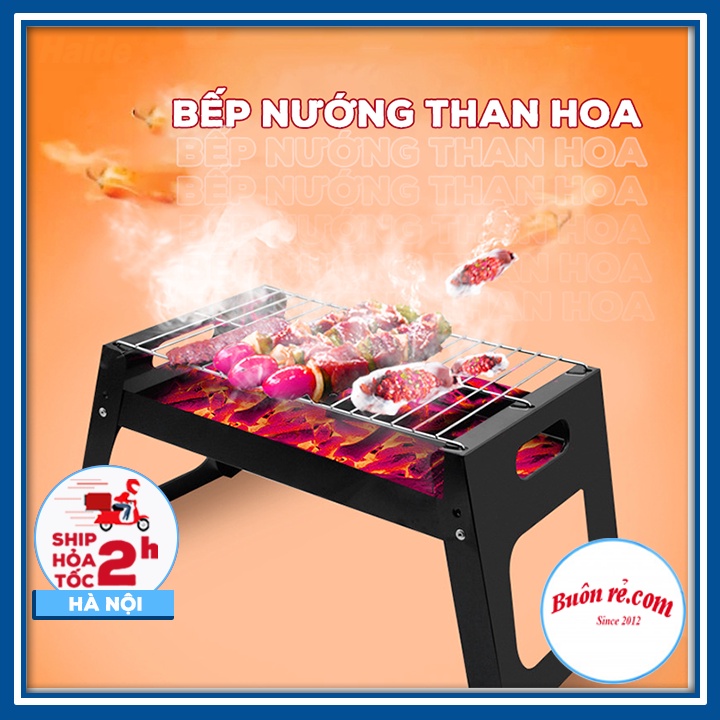 Bếp nướng than hoa ngoài trời không khói nhỏ gọn dễ dàng mang theo - 01514