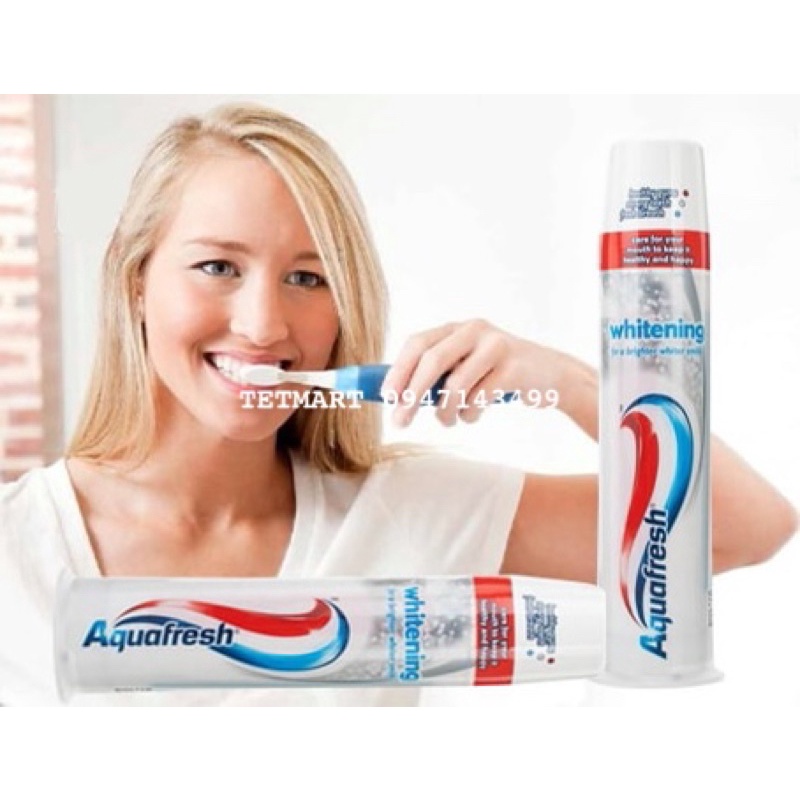 Kem đánh răng trắng răng Aquafresh Whitening 100ml ToothPaste Nhập khẩu Đức
